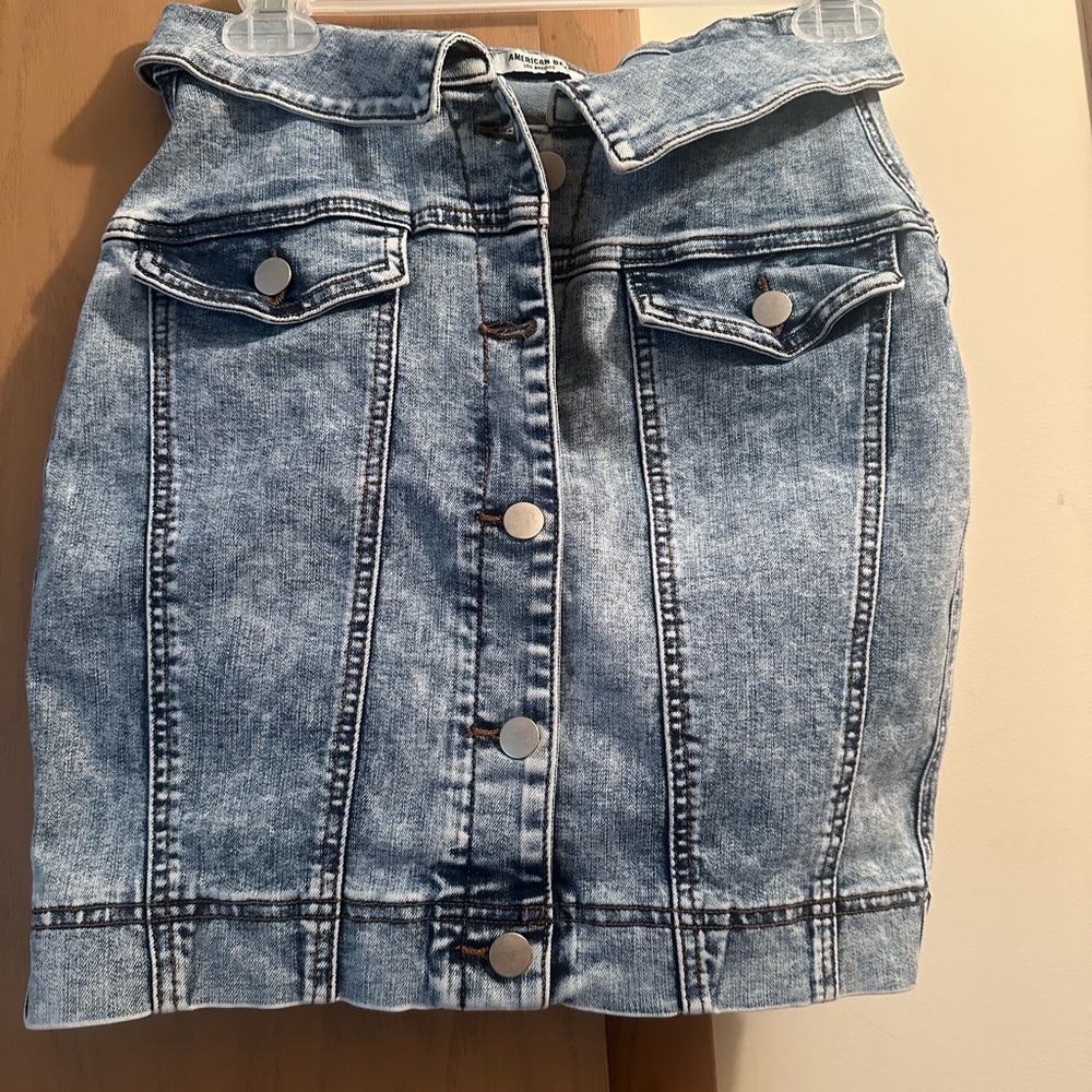 American Bazi casual denim crop/tube top